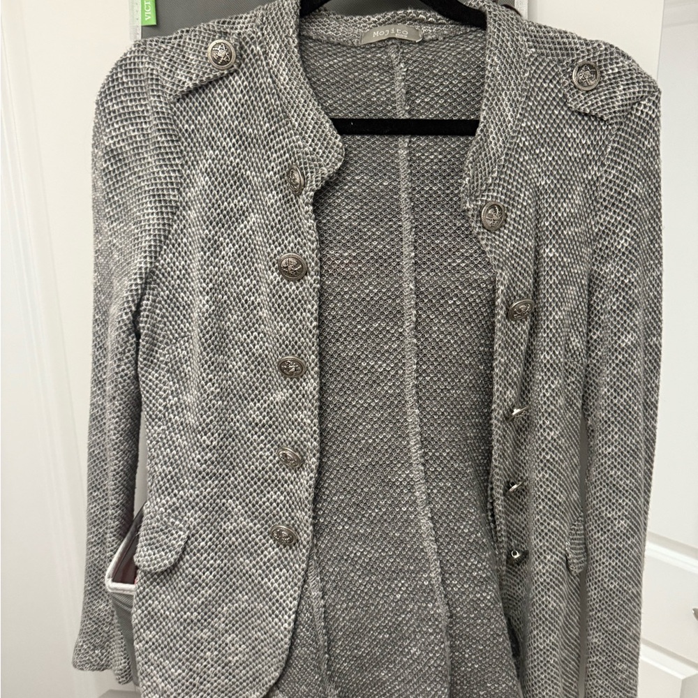 Women's Gray Tweed Jacket